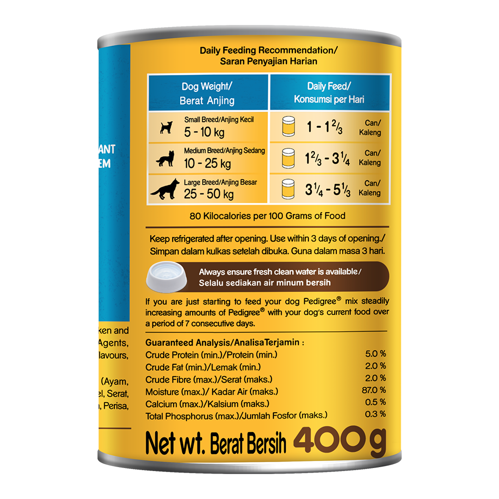 Pedigree® Can 5 Kind of Meat