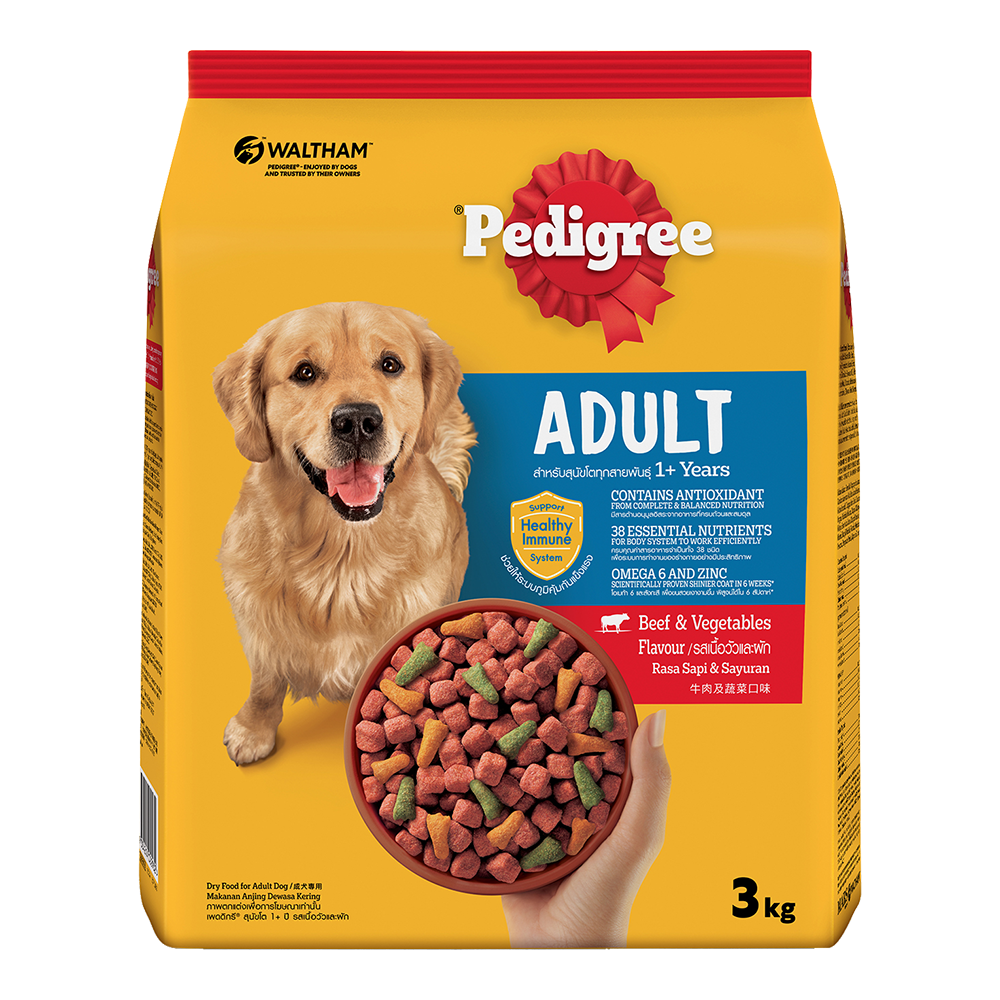 Pedigree® Adult 1+ Years Beef & Vegetables Flavor