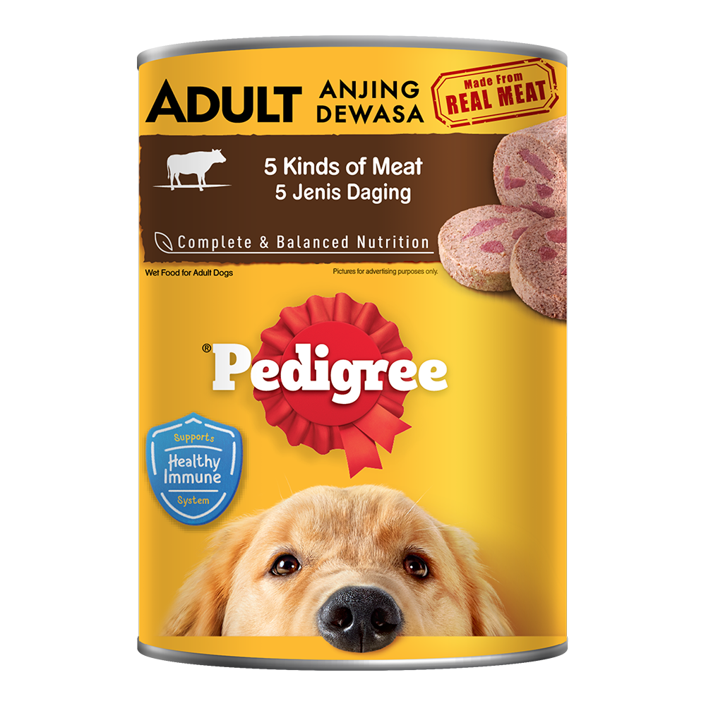Pedigree® Can 5 Kind of Meat