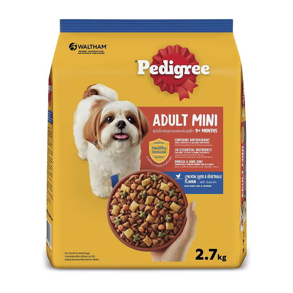 Pedigree® Adult Mini 9+ months Chicken, Liver & Vegetable Flavour