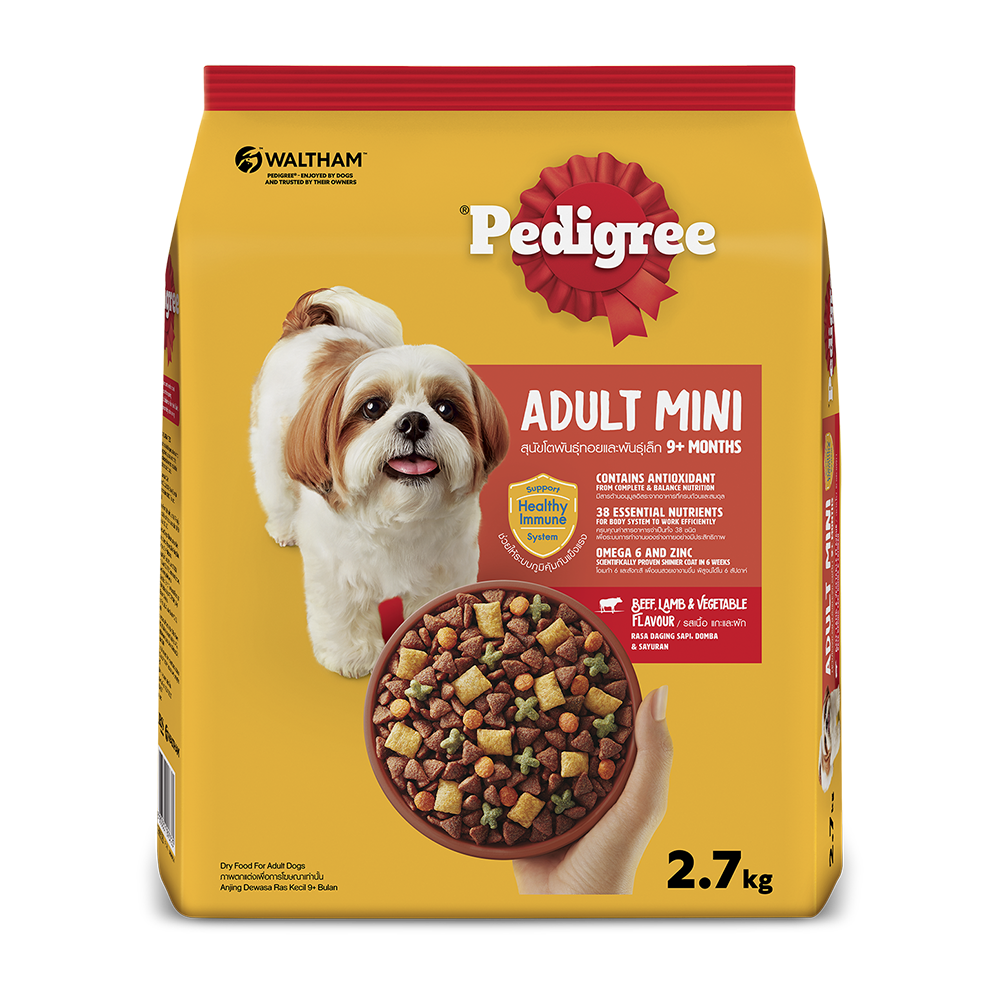 Pedigree® Adult Mini 9+ months Beef, Lamb & Vegetable Flavour