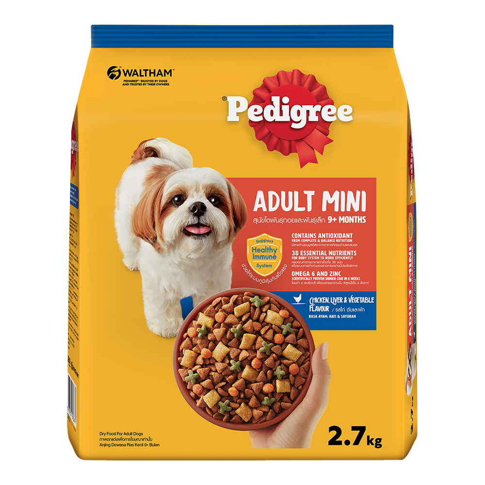 Pedigree® Adult Mini 9+ months Chicken, Liver & Vegetable Flavour