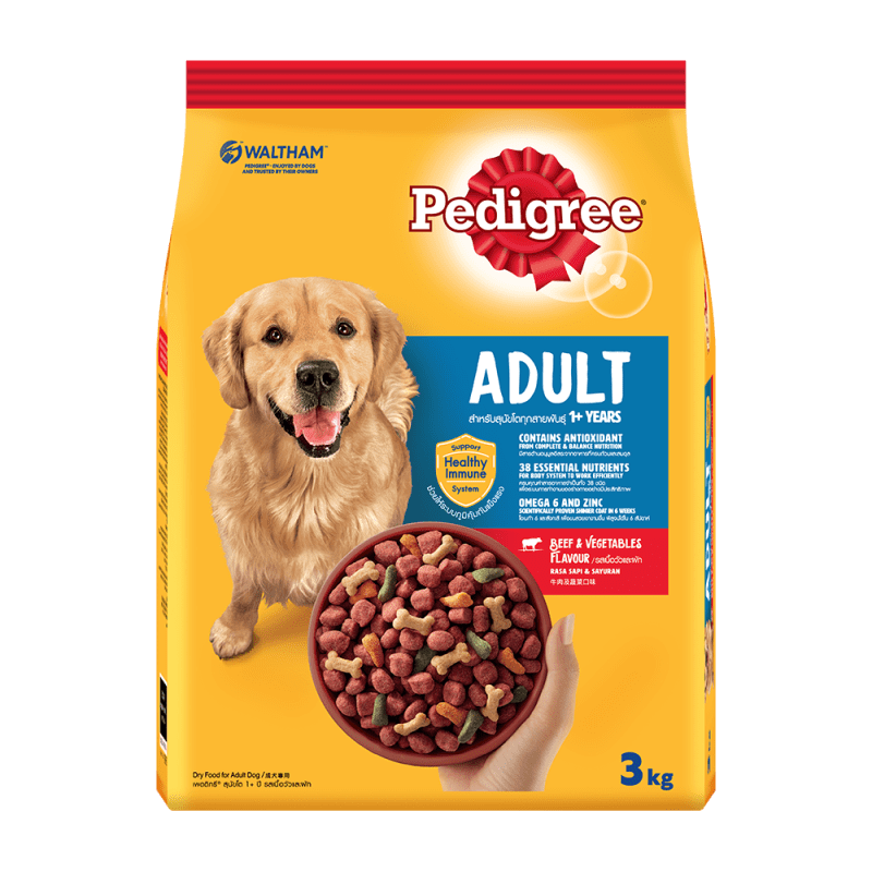 Pedigree® Adult 1+ Years Beef & Vegetables Flavor